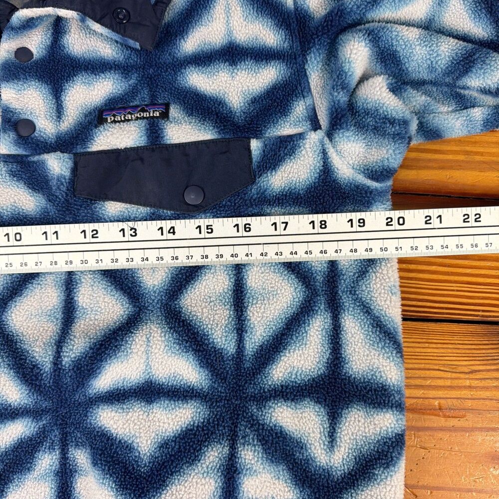 Patagonia Synchilla Snap-T Jacket Womens Medium Shibori Tie Dye Diamond - Picture 4 of 7